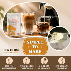 Mushroom Coffee Creamer, Adaptogenic 6 Mushrooms with Lion’s Mane, Reishi, Cordy