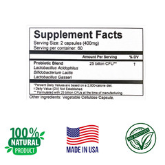 GASTROESOPHAGEAL REFLUX PROBIOTICS, 120 Capsules, Optimum Stomach PH.