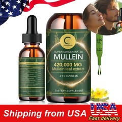 Mullein Drops for Lungs – Mullein Leaf Extract with Chlorophyll for Lung and Res