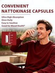 Nattokinase 4000 FU Per Serving, Derived from Japanese Natto, Systemic Enzymes