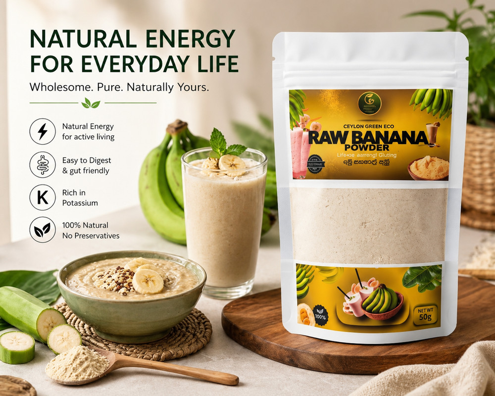 Raw banana powder