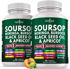 Soursop Supplement – Moringa, Sea Moss, Black Seed Oil, Berberine, Turmeric, Apr