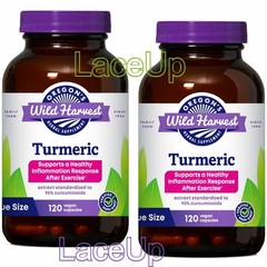 2x 120 ea. Oregon’s Wild Harvest, Turmeric/Curcuminoids vegan capsules *EXP 2028