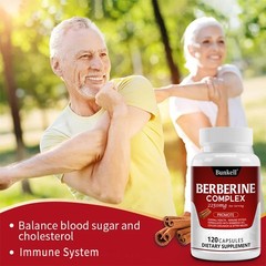 Berberine HCL with Ceylon Cinnamon High Potency Immune Health,30/60/120 Capsules