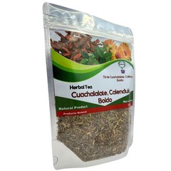 Cuachalalate, Calendula, Marigold Tea, Boldo, Basil,Herbal Mix,, 5.3 oz (150 …