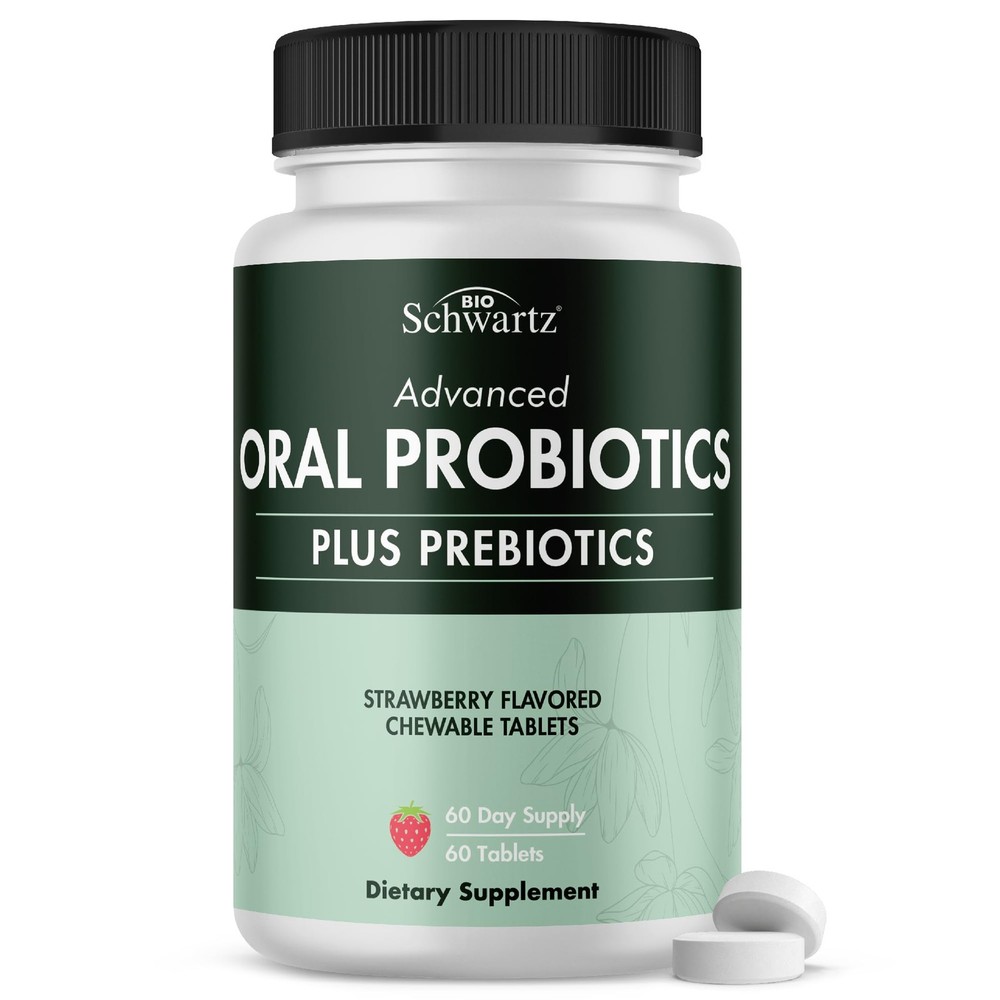 Oral Probiotics Supplement with Prebiotics – Supports 60 Count (Pack of 1)