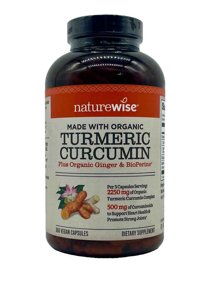 NEW! Turmeric Curcumin Plus Organic Ginger & BioPerine 360 Ct – SHIPS FREE!