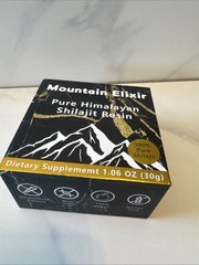 Mountain Elixir Pure Himalayan Shilajit Resin 1.06 oz. / 30 g. New In Box.