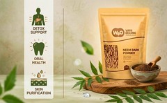 Neem Bark Powder 16 Oz (1 lb) – Dental and Digestion Support – Tooth Powder