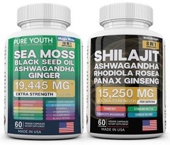Dynamic Vitality Bundle – Sea Moss Multivitamin & Shilajit Power Combo US