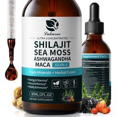 Himalayan Shilajit Drops 12-in-1 Complex Sea Moss, Ashwagandha, Maca 60ML/2 oz