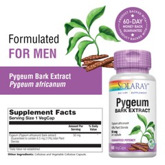 Solaray Pygeum Bark Extract 50mg | 60 VegCaps