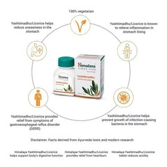 Himalaya Yashtimadhu 60 Tablets x3 | Herbal Digestive Support | Natural Wellness