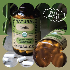 Organic Inulin Capsules 520mg Inulin Powder Fiber Prebiotic Fiber Support