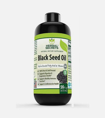 Herbal Secrets 100% Pure Cold-Pressed Cumin Black Seed Oil 16 fl oz Exp. 09/25