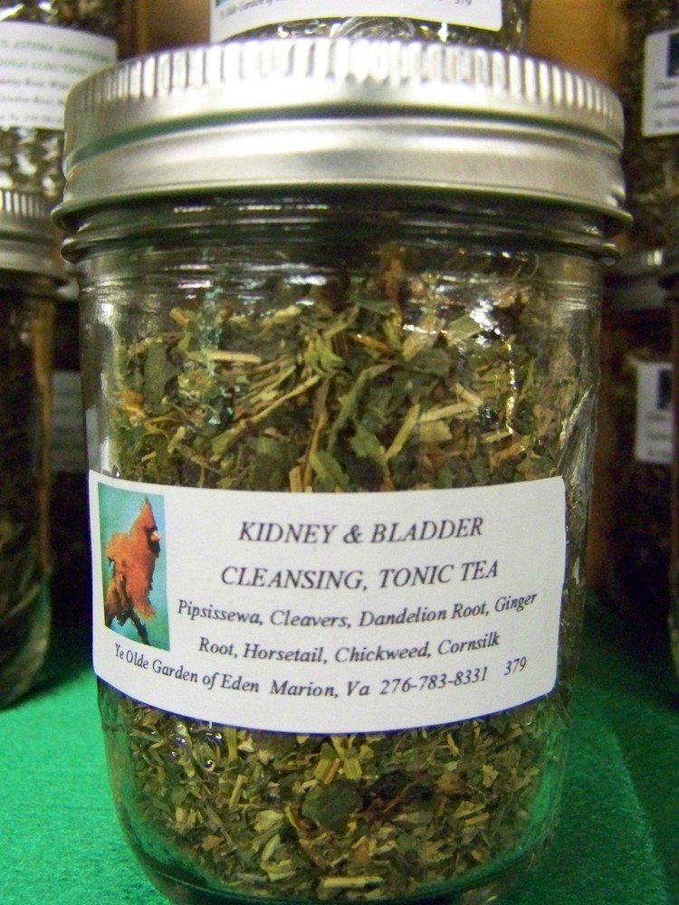 KIDNEY AND BLADDER SUPPORT HERBAL TEA 1 MEAS CUP LOOSE HERBS YE OLDE GARDEN EDEN