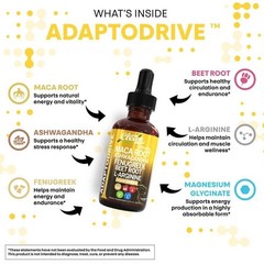 Vegan Organic Maca Liquid Drops Multi Herbal Daily Body Wellness Supplement