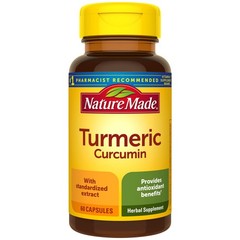 Nature Made Turmeric Curcumin 500 mg, Herbal 60 Count (Pack of 1), 60