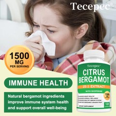 Citrus Bergamot 1500mg – 25:1 Extract, Organic Cholesterol Supplements