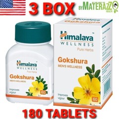 GOKSHURA HIMALAYA OFFICIAL 3 Box 180 TAB HERBALS MEN’S HEALTH
