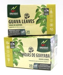 50 Tea bags Hoja de Guayaba (Guava Leaves Tea bags) 2 Box