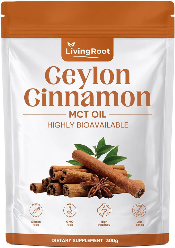 Living Root Ceylon Cinnamon Powder – Livingroot with MCT Oil, Highly Bioavailabl