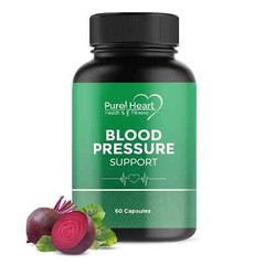 Pure Heart Blood Pressure Support Supplement Beet Root Extract & Magnesium 09/26