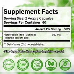 Moringa Powder,Antioxidant Superfood For Energy, Skin Health, Gut Health Support