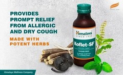 Himalaya Koflet-SF Sugar-Free Herbal Syrup 100ml × 1 | Throat & Cough Care 2028