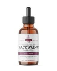 Black Walnut Hull Tincture – Natural Detox & Digestive 2 Fl Oz (Pack of 1)