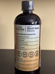 Serene Herbs Black Seed Bitters Premium. Cleanse Strengthen Energize 16oz