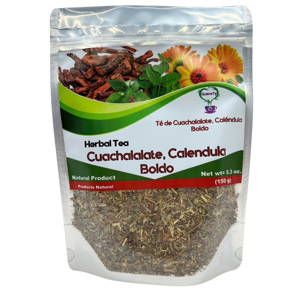 Cuachalalate, Calendula, Marigold Tea, Boldo, Basil,Herbal Mix,, 5.3 oz (150 …