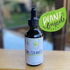 De-Stress Plus Tincture Liquid Herbal Drops 2 oz Natural Mood Stress Balance