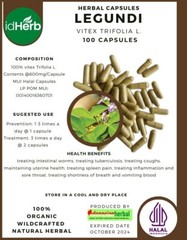 [idHerb] 100-500 Herbal CAPSULES Legundi vitex Trifolia L