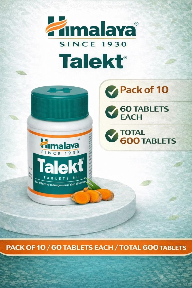Himalaya Talekt Tablets Pack of 10 | 600 Tabs | Herbal | Free Shipping exp 04/28