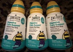 4 Zarbee’s Children’s Digestive Care Support Prebiotic Fiber Syrup Grape 8oz