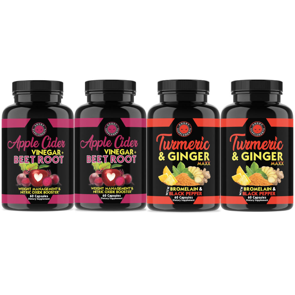 Detox & Wellness Duo w/ Apple Cider Vinegar w/ Beet Root & Turmeric Ginger Maxx