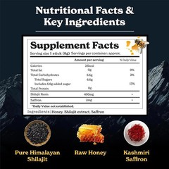 2 PACK Better Alt Pure Himalayan Shilajit Sticks with 30sticks Honey,exp:12/2026