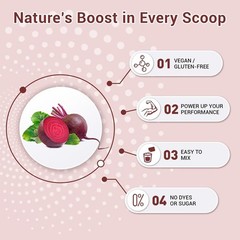 Non-GMO Organic Beet Root Powder (13.6 oz) – Boosts Energy & Stamina Naturally