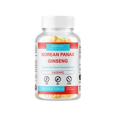 Korean Red Panax Ginseng 1600mg Extra Strength Highest Potency – 240 Capsules –