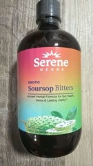Exotic Soursop Bitters, 100% Pure Natural Organic Detox Herbs 16 oz