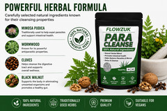 Parasite Cleanse DETOX Candida Mimosa Pudica Wormwood, Cloves, Black Walnut