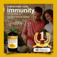 Sea Moss,Moringa Living Bitters – Natural Detox and Digestive Support -16oz-Pack