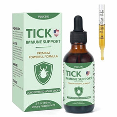 Yakucho Tick Immune Support Organic Herbal Liquid Drops, 2 fl oz (60 ml)