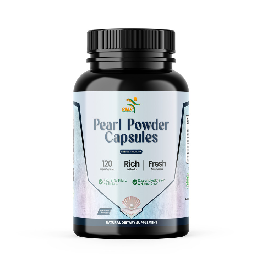 Natural Pearl Powder Capsules – Pure Pearl Powder Supplement 120 Capsules