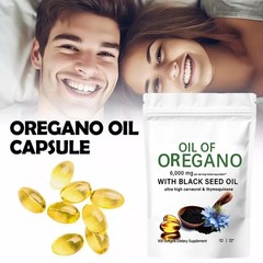 Premium Oregano Oil 6000mg 300gels Contains Carvacrol & Thymoquinone