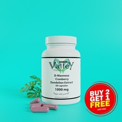 D-Mannose , Cranberry, Dandelion Extract 1000mg,Urinary Tract, Health Bladder