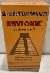 Ervioxil 150 Tabletas Azteca Damiana CA Azahar Toronjil Palo De Brasil Polen