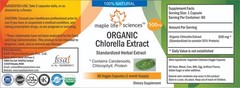 PURE ORGANIC CHLORELLA EXTRACT CAPSULES 55% Protein Pure & High Quality