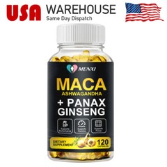 Maca Root 120 Capsules 10000 Mg High Potency Organic Pills For Men,Women Energy